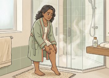 A coceira nas pernas depois do banho não se deve apenas à pele seca, mas também à água muito quente, que remove a camada de gordura que segura a hidratação da pele