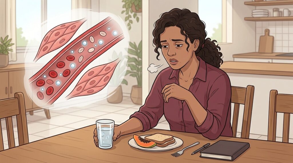 Fadiga e falta de ar podem indicar alterações na hemoglobina.