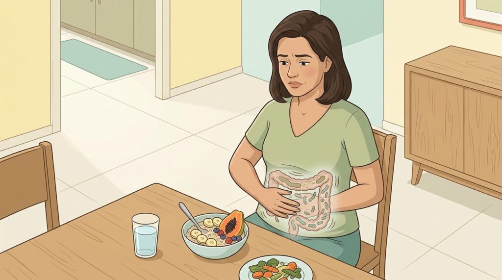 Microbiota e motilidade intestinal também influenciam a frequência e a consistência das evacuações.
