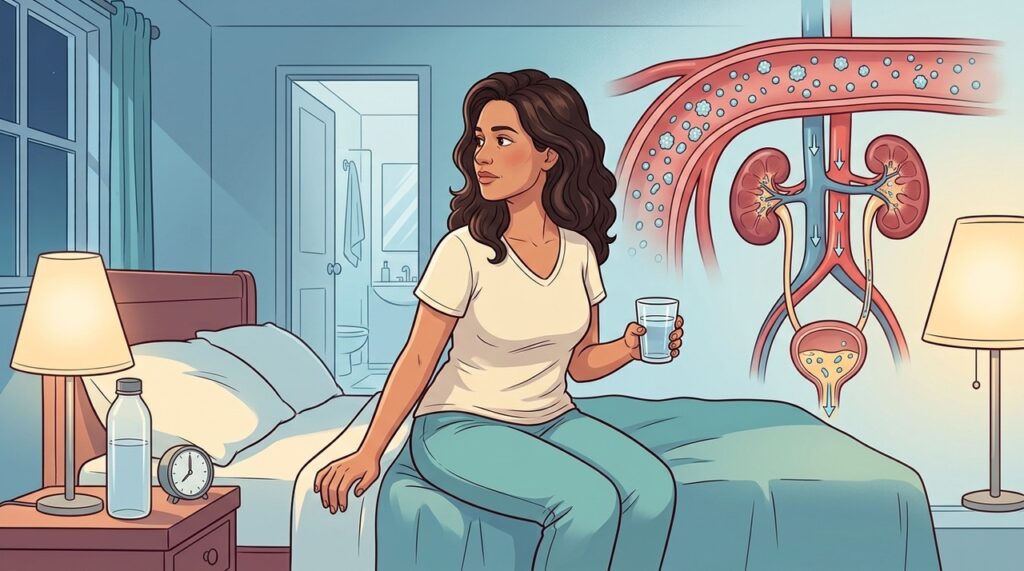 Sede noturna e urina frequente podem ser sinais iniciais de hiperglicemia.