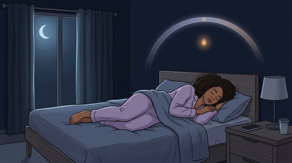 Luz noturna intensa pode interferir no ritmo circadiano mesmo sem despertar completo.