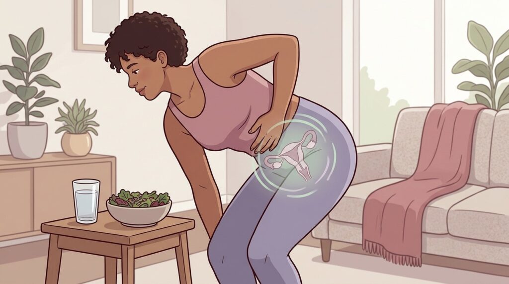 Movimento leve, hidratação e cuidados simples podem amenizar o desconforto menstrual.