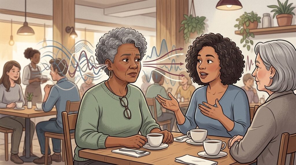 Dificuldade para entender conversas no ruído pode anteceder o isolamento social.