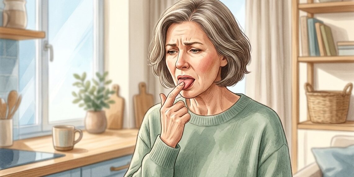 Ardência na boca sem feridas aparentes é mais comum em mulheres após a menopausa.