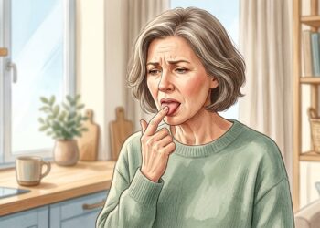 Ardência na boca sem feridas aparentes é mais comum em mulheres após a menopausa.