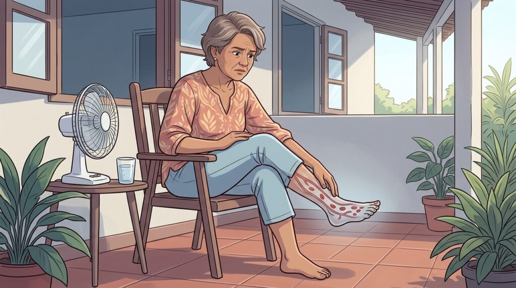 Frieza nos pés pode surgir antes da dor em problemas de circulação arterial.