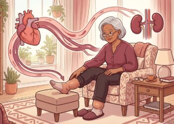 Inchaço nos pés em idosos: quando é sinal de insuficiência cardíaca ou renal
