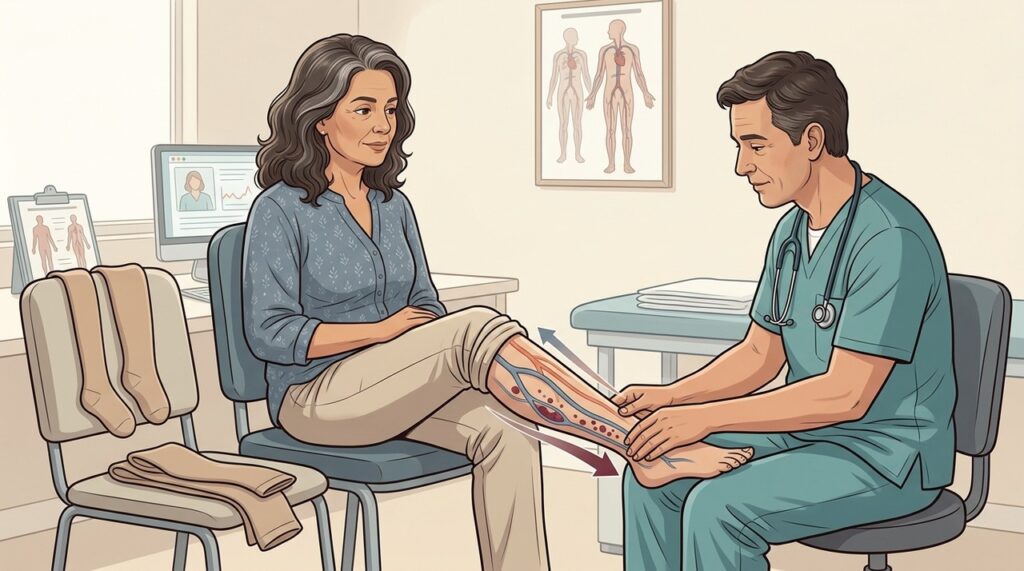 Compressão inadequada pode ser prejudicial quando existe comprometimento arterial nas pernas.