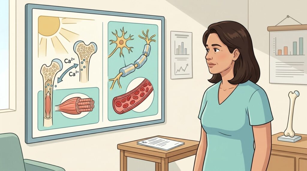 Sol, ossos e músculos diferenciam a vitamina D de nervos e sangue da B12.