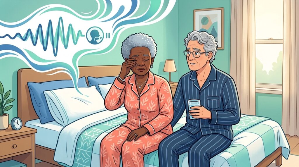 Cansaço diurno e ronco frequente podem acompanhar interrupções respiratórias durante o sono.