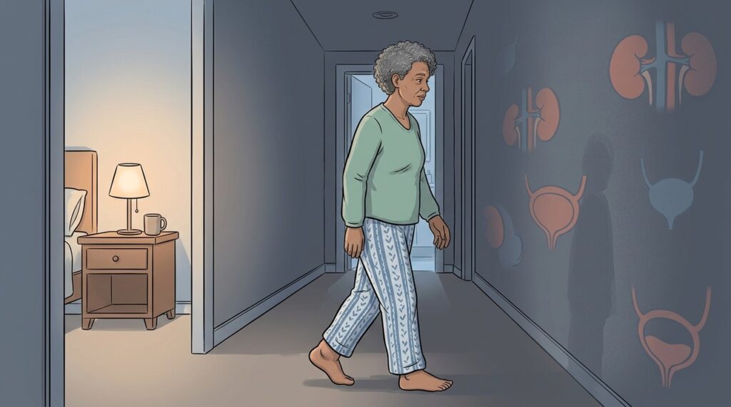 Noctúria persistente pode estar ligada a alterações urinárias, metabólicas ou do sono.
