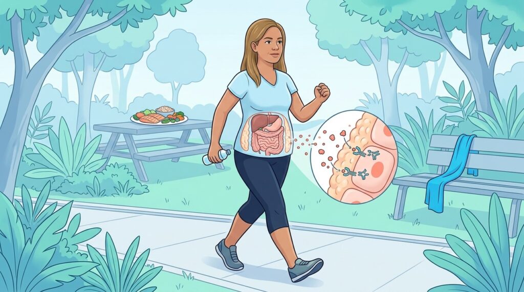 Diabetes tipo 2 envolve cintura abdominal, sedentarismo, sono, estresse e metabolismo.