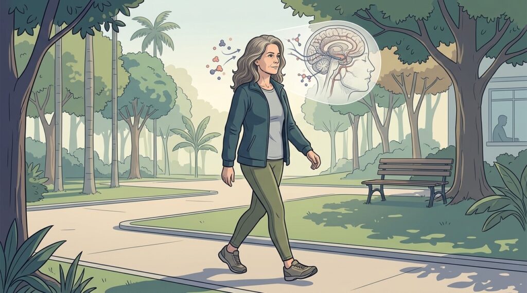 Movimento regular favorece fluxo cerebral, BDNF e conexões ligadas à memória.