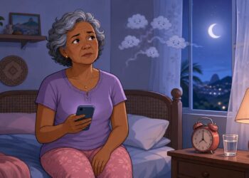A insônia em adultos e idosos não se deve apenas ao uso de celular à noite, mas sim, na maioria, a fatores como ansiedade e desregulação do ritmo circadiano