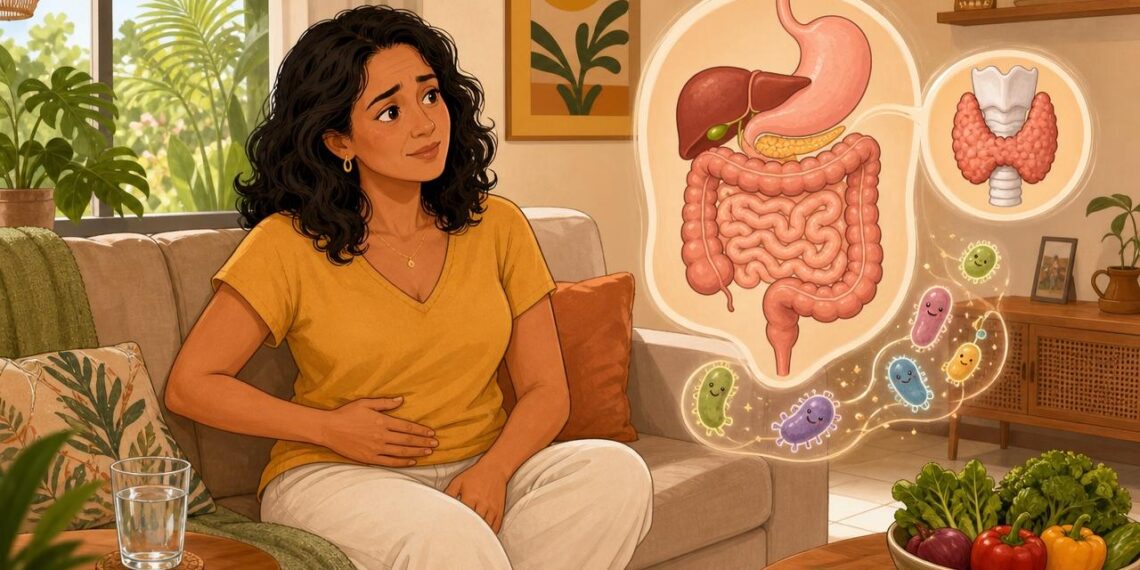 A prisão de ventre crônica e recorrente não se deve apenas à falta de fibras na dieta, mas sim na maioria à tireoide lenta e ao desequilíbrio no microbioma intestinal