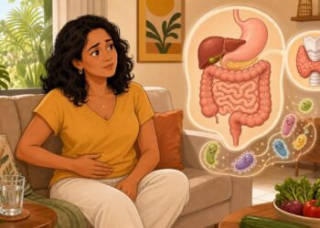 A prisão de ventre crônica e recorrente não se deve apenas à falta de fibras na dieta, mas sim na maioria à tireoide lenta e ao desequilíbrio no microbioma intestinal