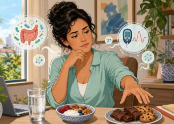 A vontade exagerada de comer doce à tarde nem sempre é falta de força de vontade: às vezes é sinal de queda brusca de glicose e desequilíbrio no microbioma intestinal