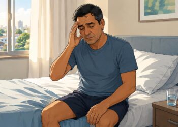 Acordar cansado com dor de cabeça e boca seca mesmo dormindo cedo pode ser um dos primeiros sinais de apneia do sono não diagnosticada