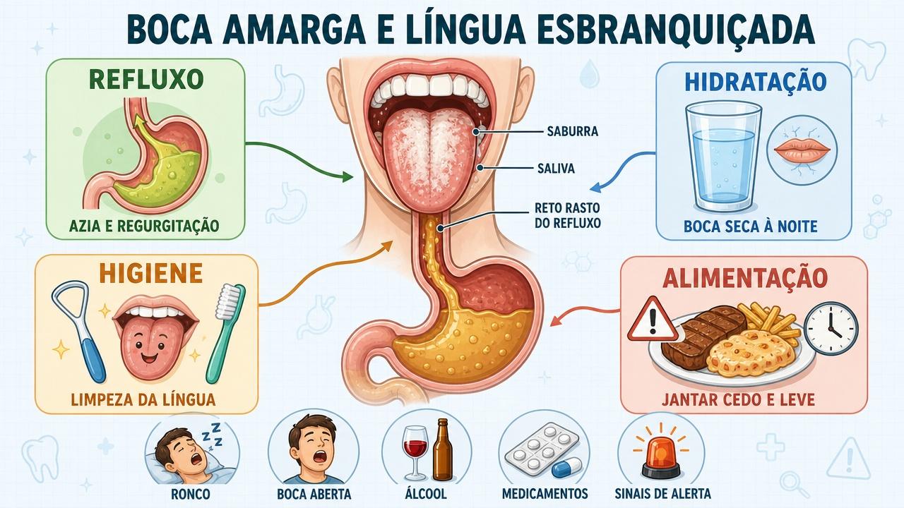 Refluxo, hidratação, higiene oral e alimentação formam os pilares desse desconforto matinal.