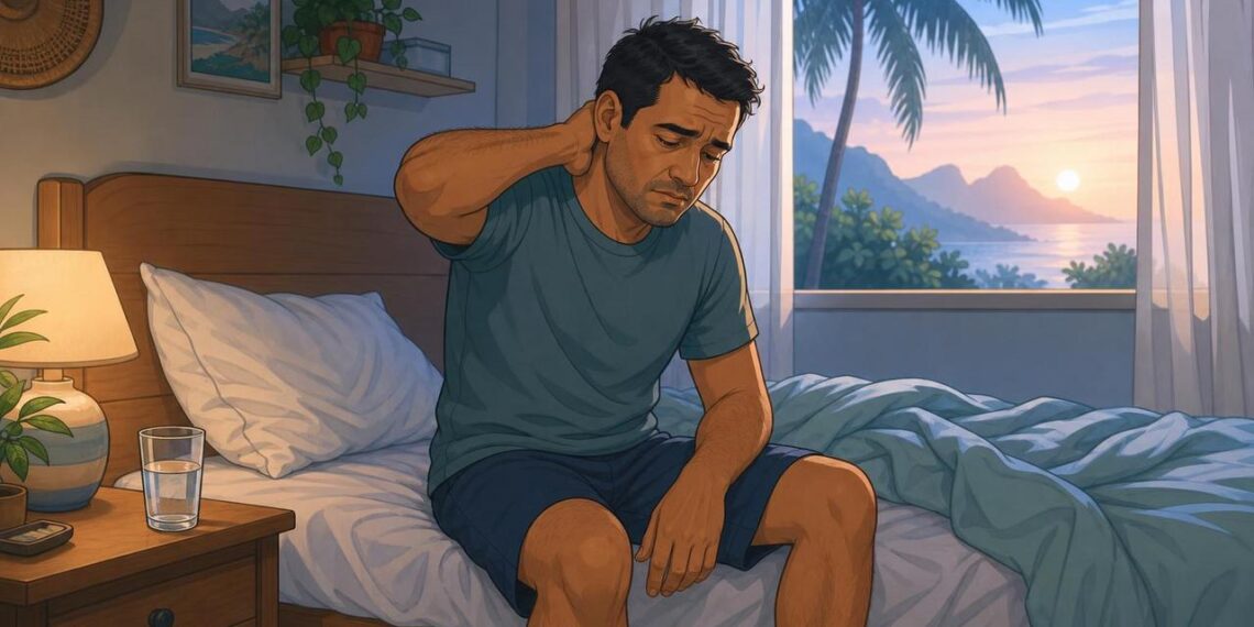 Acordar com dor de cabeça forte no fundo da cabeça nem sempre é só tensão acumulada: às vezes é o primeiro sinal de bruxismo noturno ou apneia obstrutiva do sono
