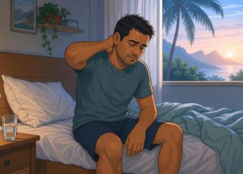 Acordar com dor de cabeça forte no fundo da cabeça nem sempre é só tensão acumulada: às vezes é o primeiro sinal de bruxismo noturno ou apneia obstrutiva do sono