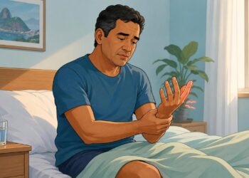 Acordar com dormência no dedo mindinho e no anelar da mão nem sempre é apenas má circulação: pode indicar compressão do nervo ulnar