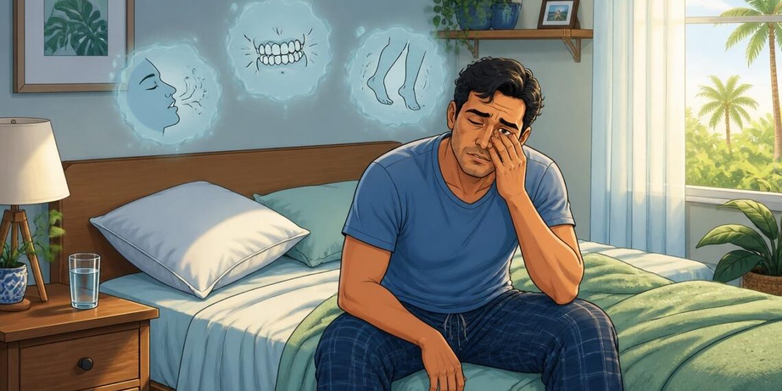 Acordar já cansado mesmo dormindo oito horas nem sempre é preguiça: sono fragmentado por apneia, bruxismo ou pernas inquietas