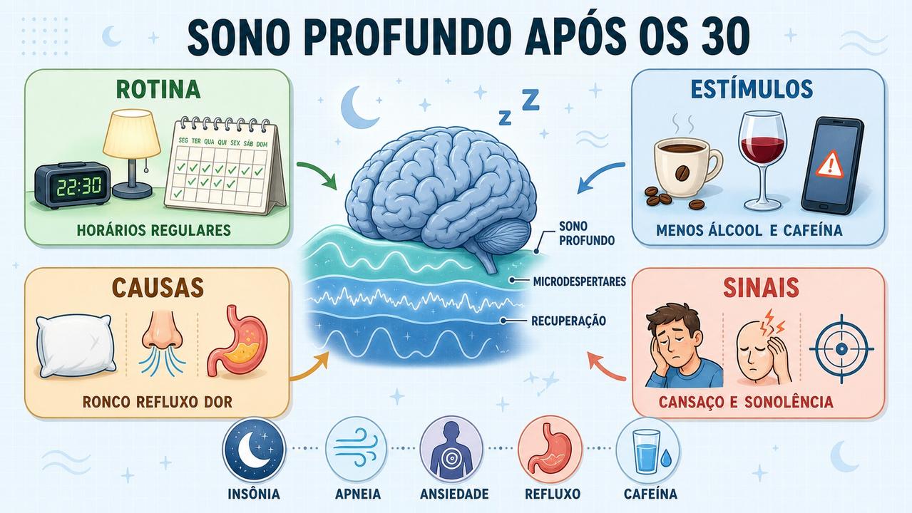Rotina, estímulos, causas e sinais ajudam a entender o sono fragmentado.