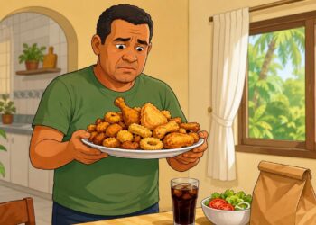 Alimento frito e crocante todo dia: o que acontece no fígado e no colesterol de quem repete o hábito por meses