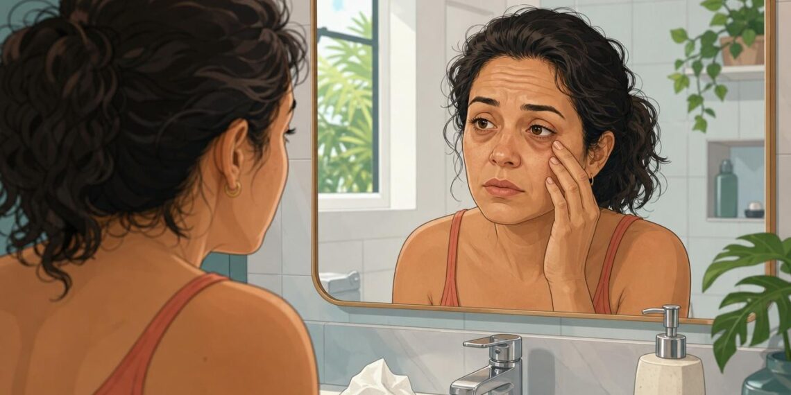 As olheiras profundas e persistentes nem sempre são só falta de sono: às vezes são o primeiro sinal de congestão, alergia crônica ou sobrecarga no fígado