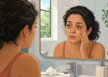 As olheiras profundas e persistentes nem sempre são só falta de sono: às vezes são o primeiro sinal de congestão, alergia crônica ou sobrecarga no fígado