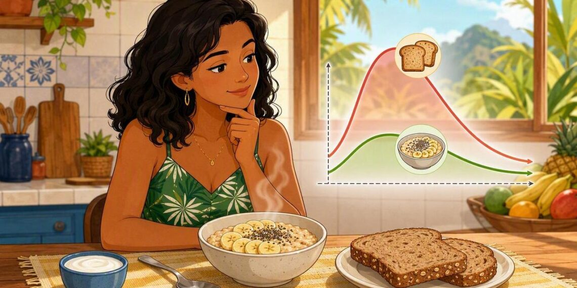 Aveia ou pão integral no café da manhã: qual segura melhor a glicemia até o almoço