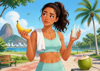 Banana ou água de coco para repor potássio: qual entrega mais e em qual situação