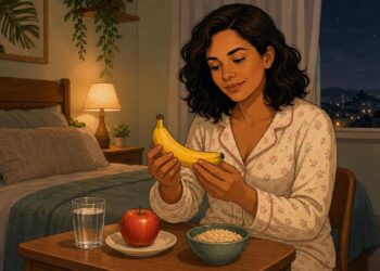Banana ou maçã antes de dormir: qual é melhor para o sono, o intestino e o controle da ansiedade