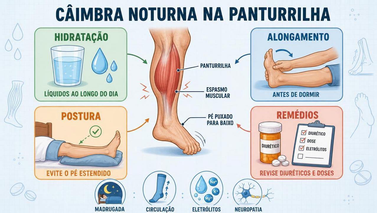 Hidratação, alongamento, postura e revisão dos remédios ajudam a prevenir crises.