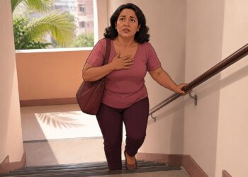 Cansaço súbito, falta de ar e aperto no peito em esforços leves nem sempre é ansiedade: podem ser sinais precoces de cardiopatia que exigem avaliação