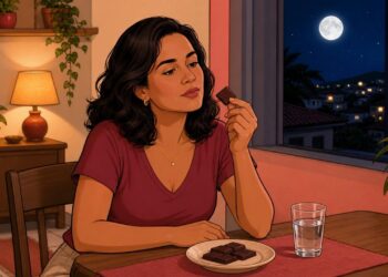 Chocolate amargo à noite: por que a porcentagem de cacau e o horário fazem diferença para o sono e para a pressão