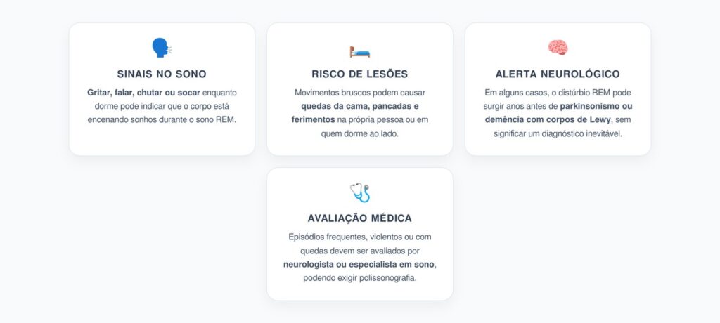 Distúrbio REM: Sinais Durante o Sono que Podem Anteceder Alterações Neurológicas