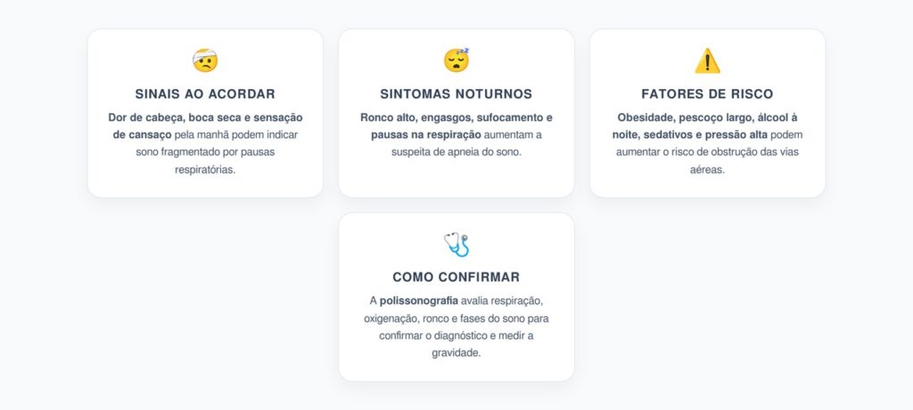 Apneia do Sono: Sinais ao Acordar que Merecem Atenção
