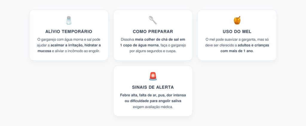 Gargarejo com Água Morna e Sal: Como Aliviar a Dor de Garganta em Casa
