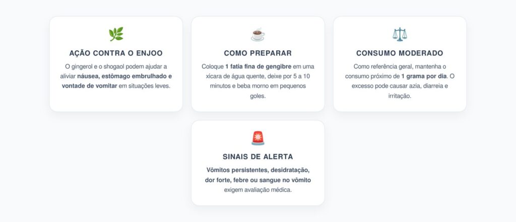 Chá de Gengibre para Enjoo: Receita Caseira, Benefícios e Cuidados