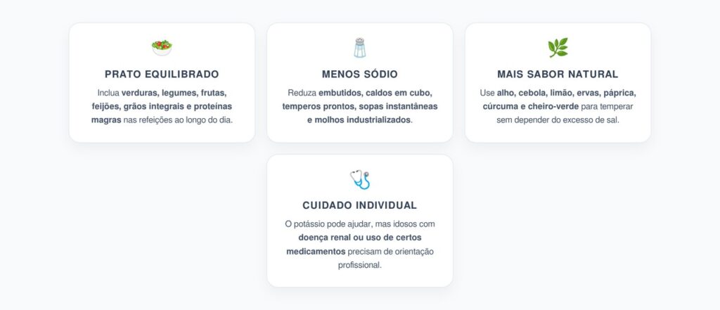 Dieta DASH para Idosos: Hábitos que Ajudam a Controlar a Pressão Alta