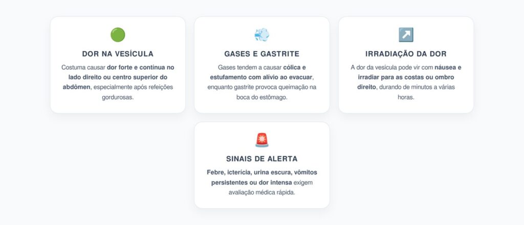 Dor na Vesícula: Como Diferenciar de Gases, Refluxo e Gastrite