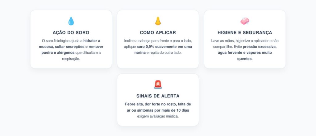 Lavagem Nasal com Soro: Como Aliviar o Nariz Entupido com Segurança