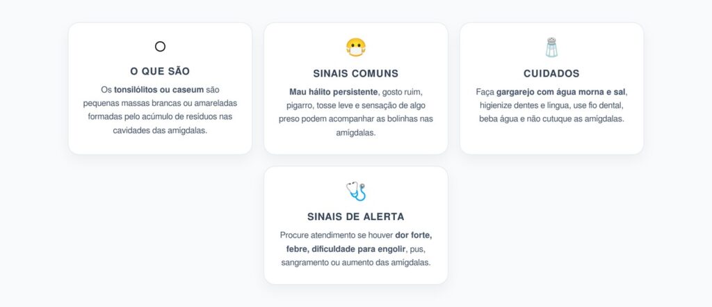 Bolinhas Brancas na Garganta e Mau Hálito: Sinais de Caseum nas Amígdalas