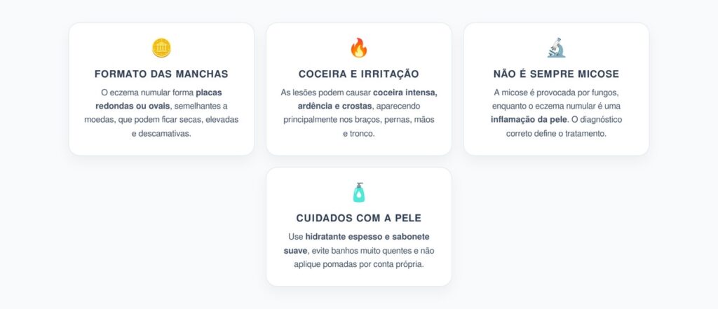 Eczema Numular: Sinais que Podem Ser Confundidos com Micose