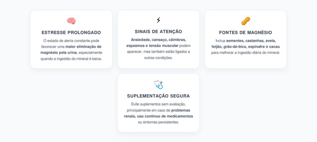Estresse e Magnésio: O Ciclo de Ansiedade, Cansaço e Tensão Muscular