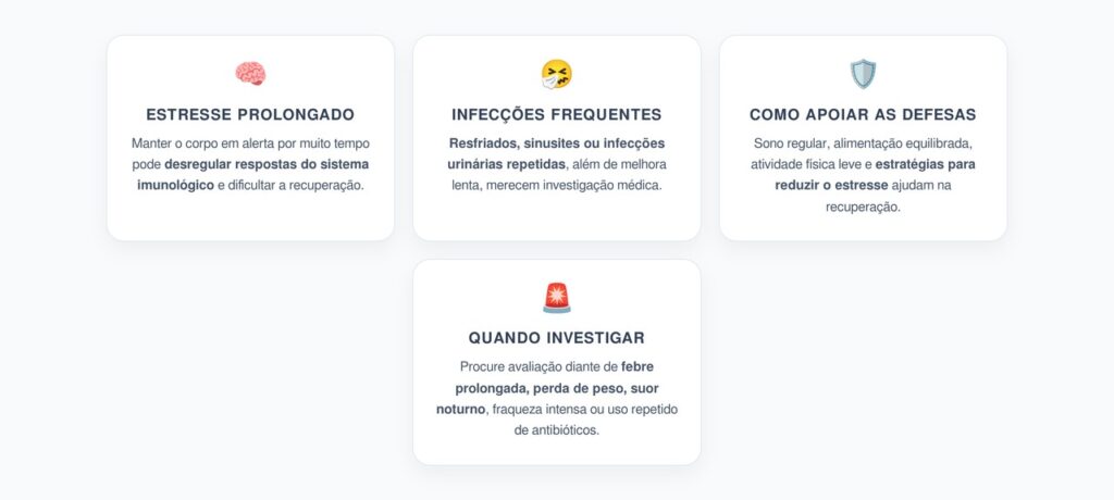 Estresse Crônico e Imunidade: Sinais de que as Defesas Podem Estar Enfraquecidas