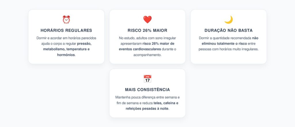 Sono Irregular: O Risco Cardiovascular Mesmo Dormindo Horas Suficientes