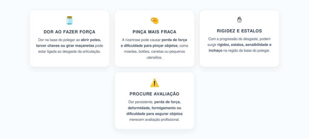 Dor na Base do Polegar: 4 Sinais de Possível Rizartrose